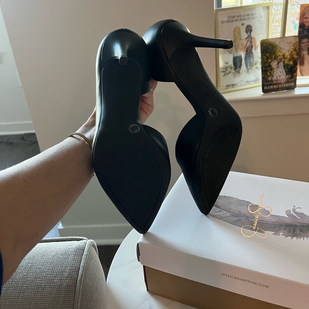 Never worn Jessica Simpson black heels